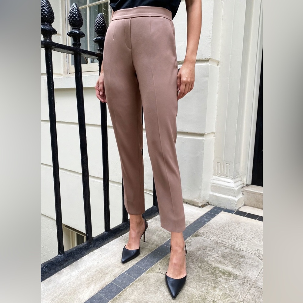 Aritzia conan Cropped Tailored Pants in mauve
